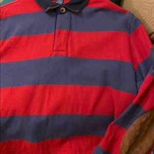 Vineyard Vines Men’s M long sleeve Rugby w leather